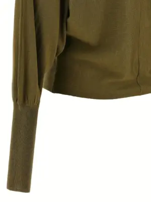 Wool sweater 100% wool NUDE Green