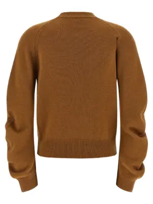 Curved sleeve sweater 1101W2553653 NUDE Brown