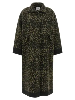 Animalier coat NUDE Green