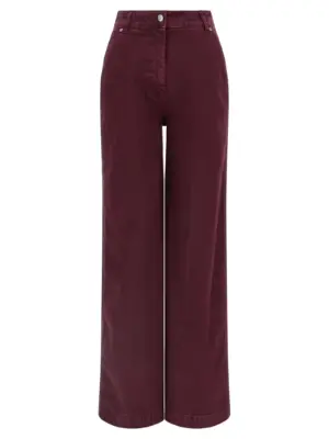 Wide leg jeans NUDE Bordeaux