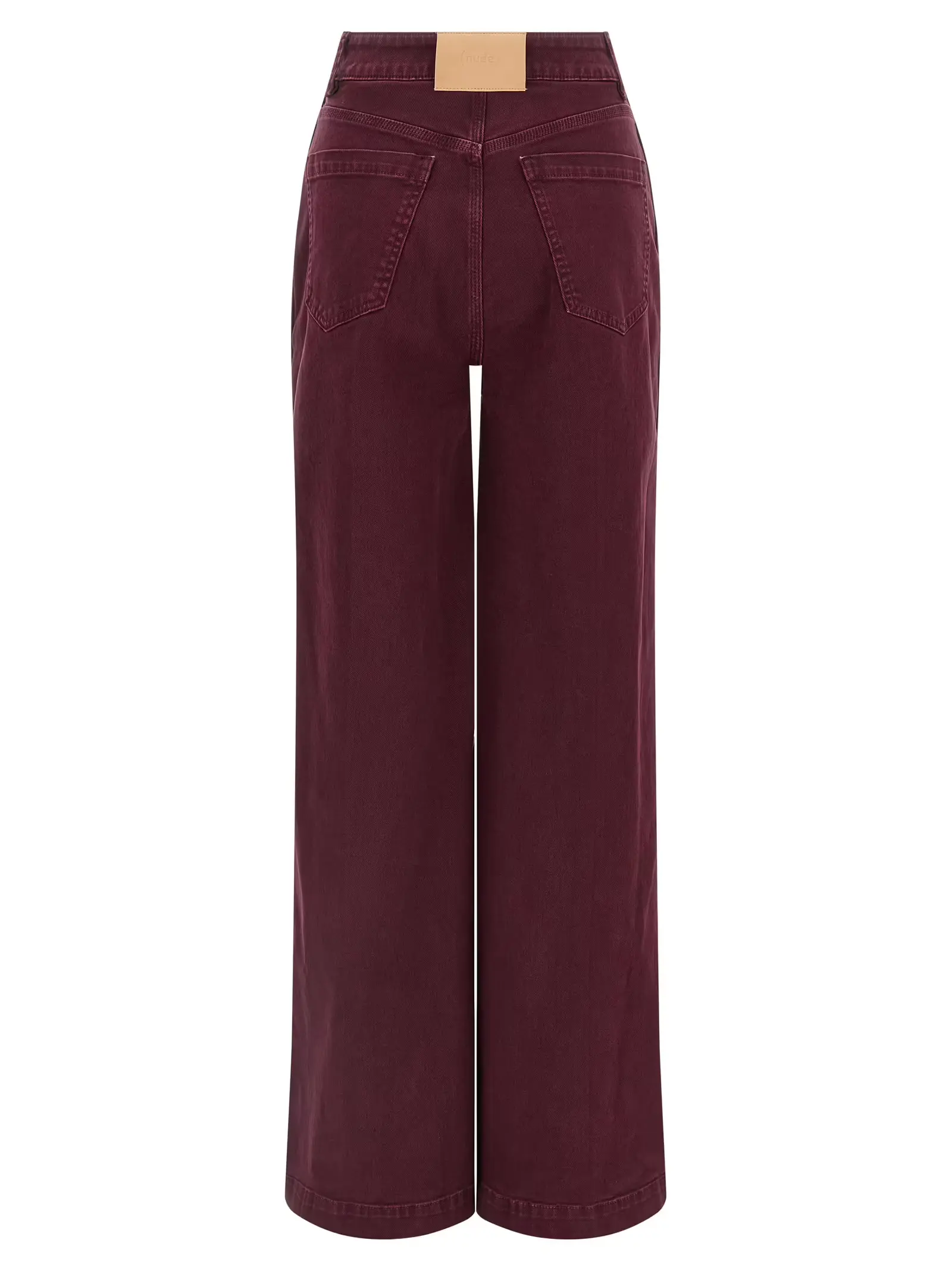 Джинси широкі Nude Бордові 2 Wide leg jeans 1103W2561811 NUDE Bordeaux