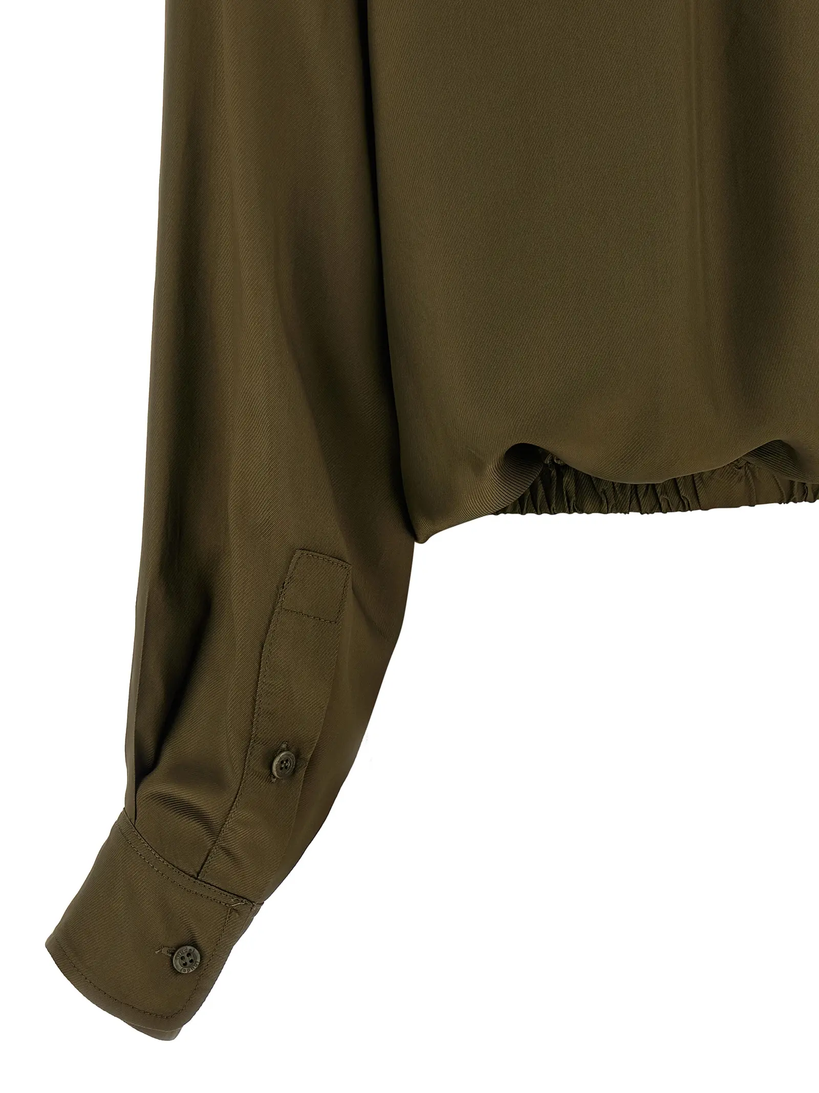 Сорочка Nude Plastron Зелена 4 Plastron shirt 100% viscose NUDE Green