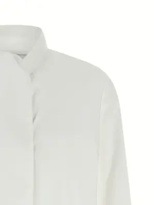 Lavallière collar shirt Woman NUDE White