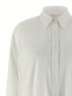 Bat sleeve shirt Woman NUDE White