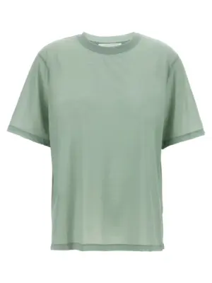 Logo embroidery t-shirt VICTORIA BECKHAM Green