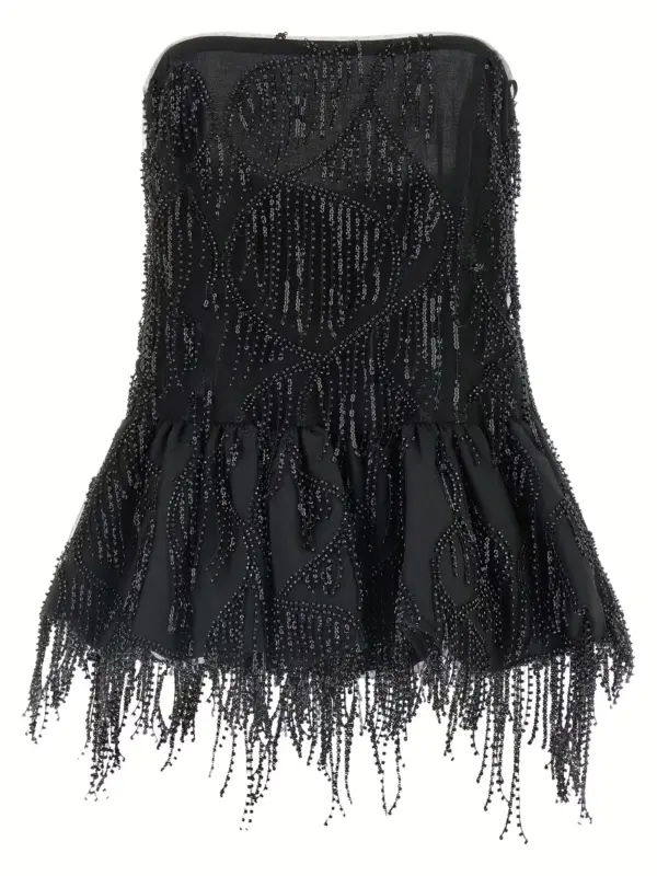 'Sequins Bubble' top ROTATE BIRGER CHRISTENSEN Black