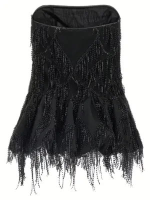 'Sequins Bubble' top 114621100100 ROTATE BIRGER CHRISTENSEN Black