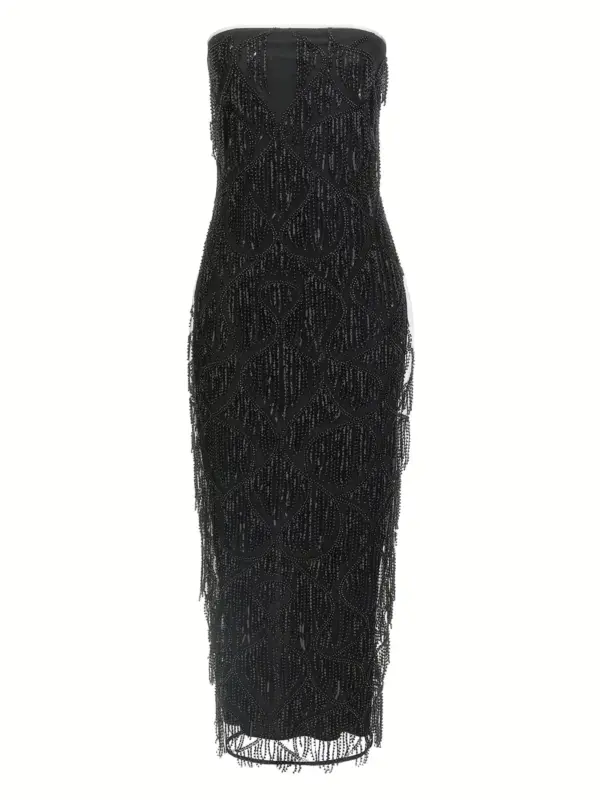 'Sequins Midi Tube' dress ROTATE BIRGER CHRISTENSEN Black