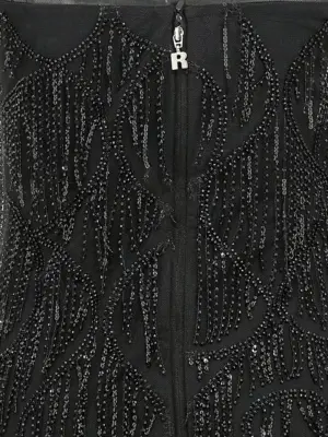 'Sequins Midi Tube' dress 100% recycled polyester ROTATE BIRGER CHRISTENSEN Black