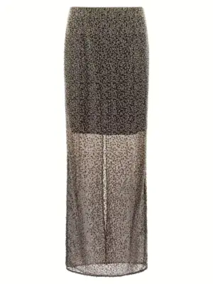 'Beaded Maxi' skirt ROTATE BIRGER CHRISTENSEN Brown