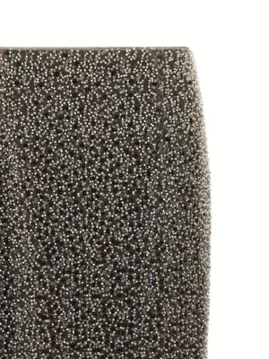 'Beaded Maxi' skirt Woman ROTATE BIRGER CHRISTENSEN Brown