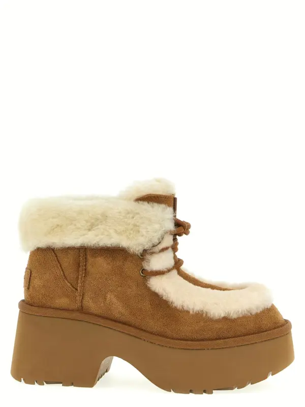 'Esmee Lace Up' ankle boots UGG Brown