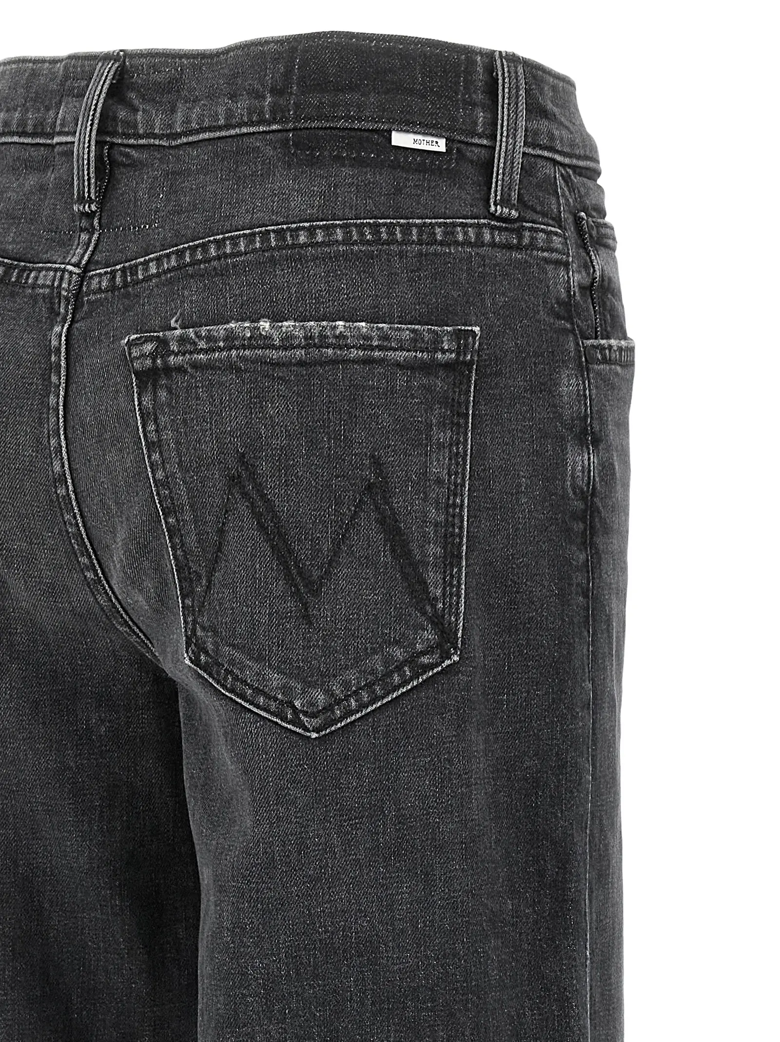 Джинси Mother The Smoothie Sneak Чорні 4 'The Smoothie Sneak' jeans 98% cotton