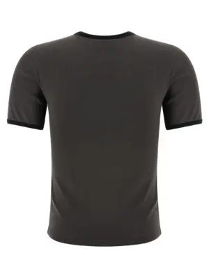 'Signature Contrast' T-shirt 125JTS017JS0203B212 COURREGES Gray