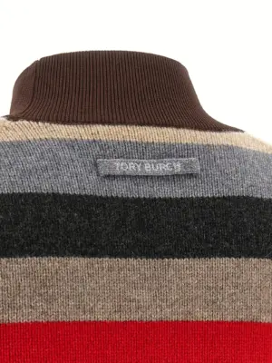 Striped sweater 100% wool TORY BURCH Multicolor