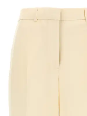 Cropped pants Woman TORY BURCH White