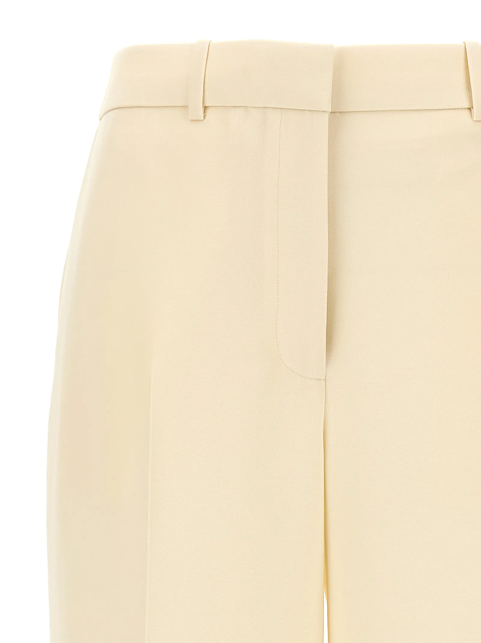 Штани укорочені Cropped Tory Burch Білі 3 Cropped pants Woman TORY BURCH White