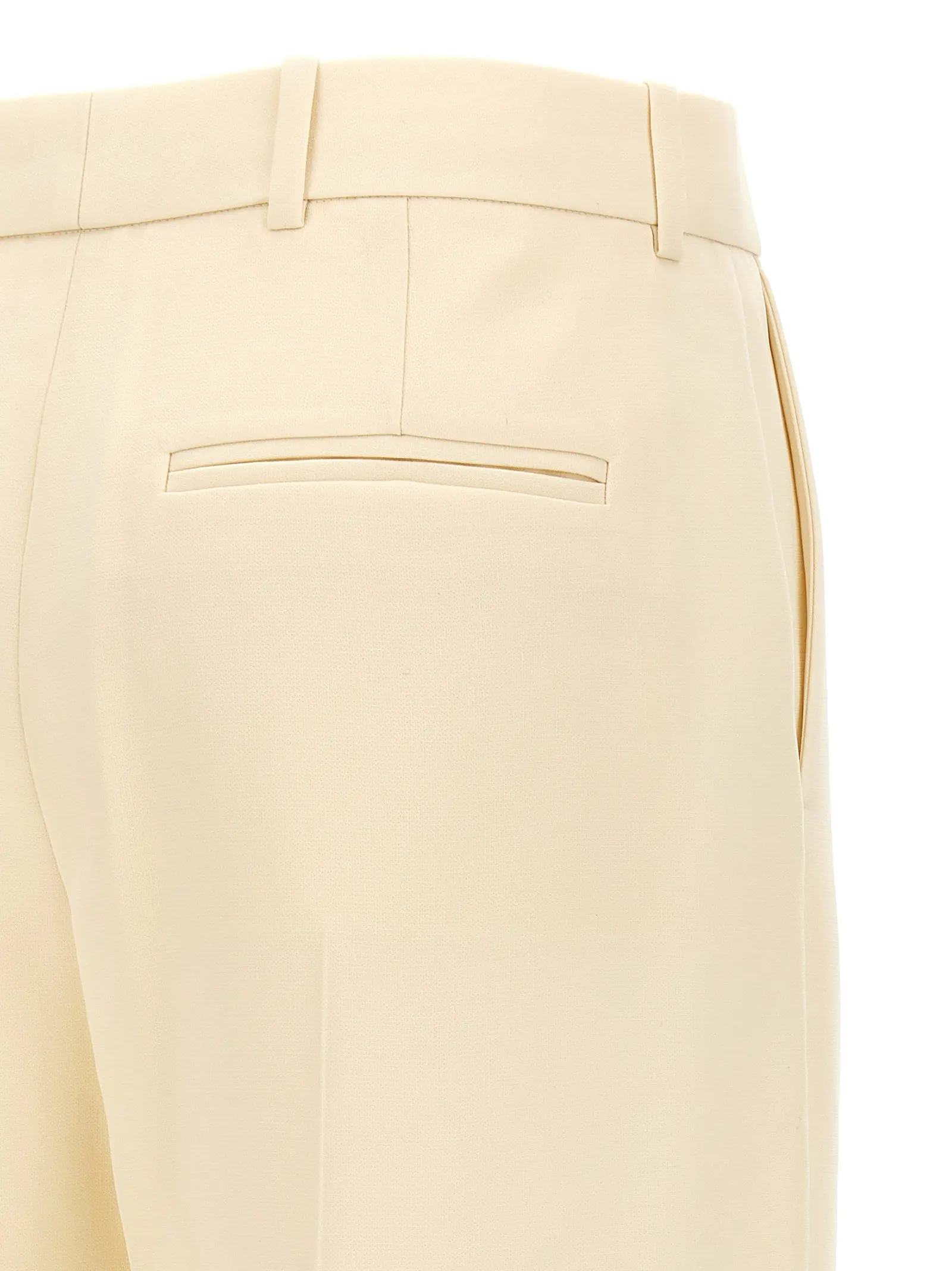 Штани укорочені Cropped Tory Burch Білі 4 Cropped pants TORY BURCH White