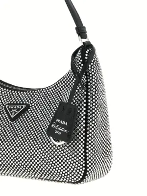 'Prada Re-Edition 2005' shoulder bag Woman PRADA Black
