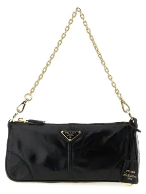'Prada Re-Edition 2002' medium shoulder bag PRADA Black