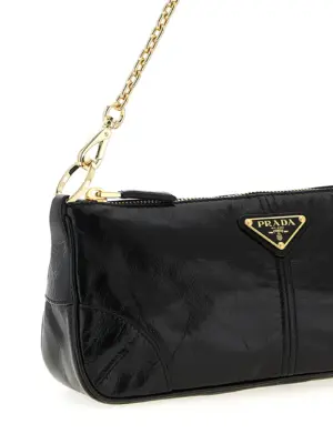'Prada Re-Edition 2002' medium shoulder bag Woman PRADA Black
