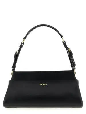 Nappa shoulder bag PRADA Black