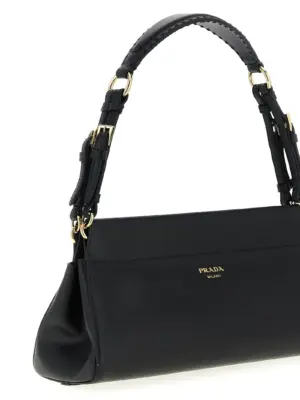 Nappa shoulder bag Woman PRADA Black