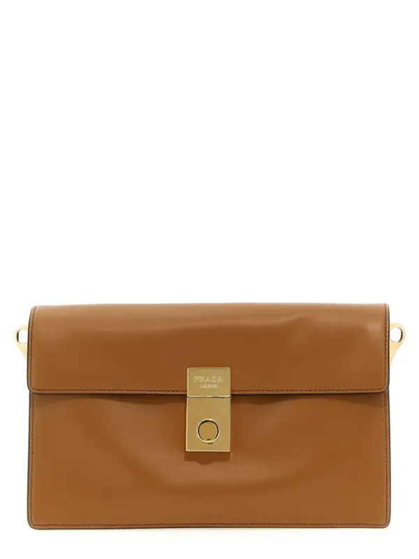 'Prada Soft Sound' small shoulder bag PRADA Brown