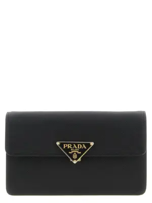 Saffiano mini crossbody bag PRADA Black