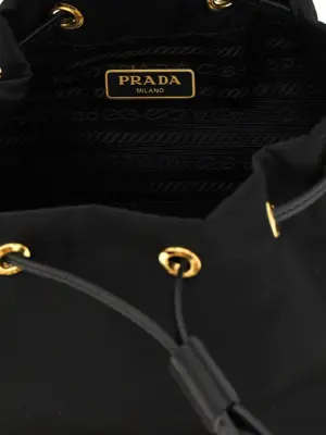 Vela bucket bag 100% polyamide PRADA Black