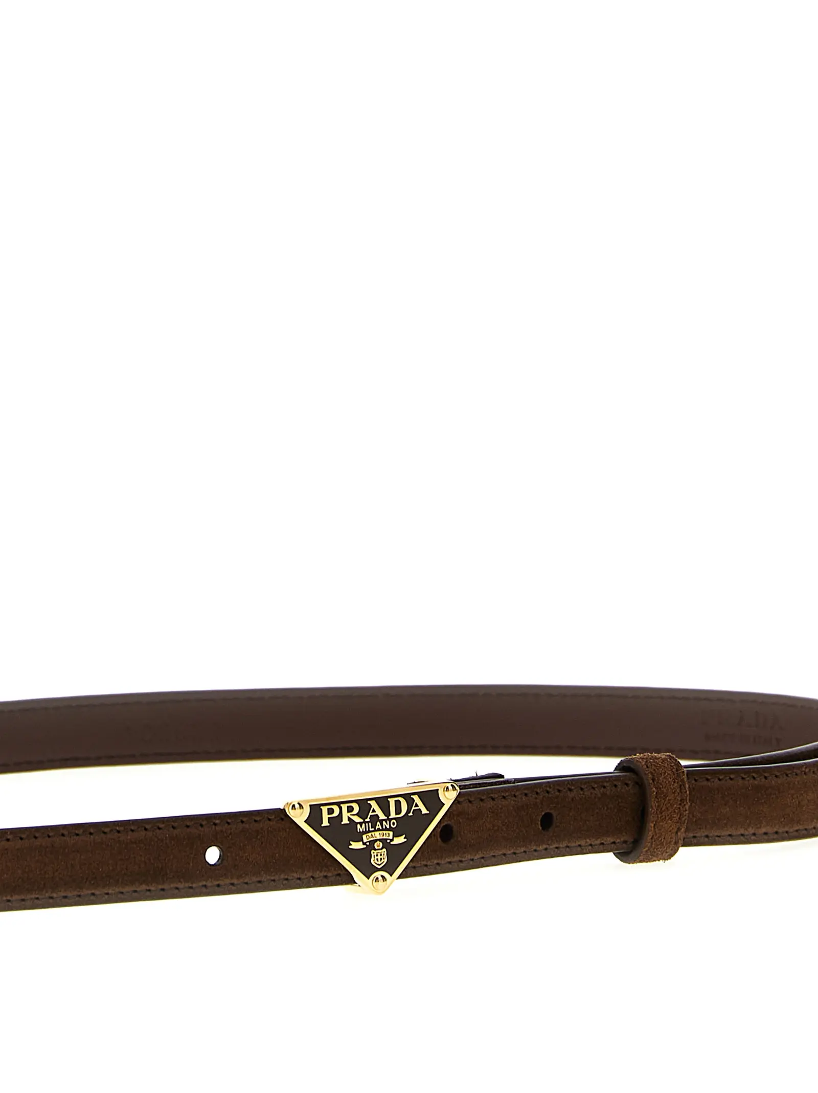 Ремінь Prada Suede Коричневий 3 Suede belt Woman PRADA Brown