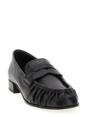 Curled toe moccasins 1D175OF020007F0002 PRADA Black