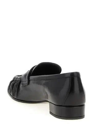 Curled toe moccasins Woman PRADA Black
