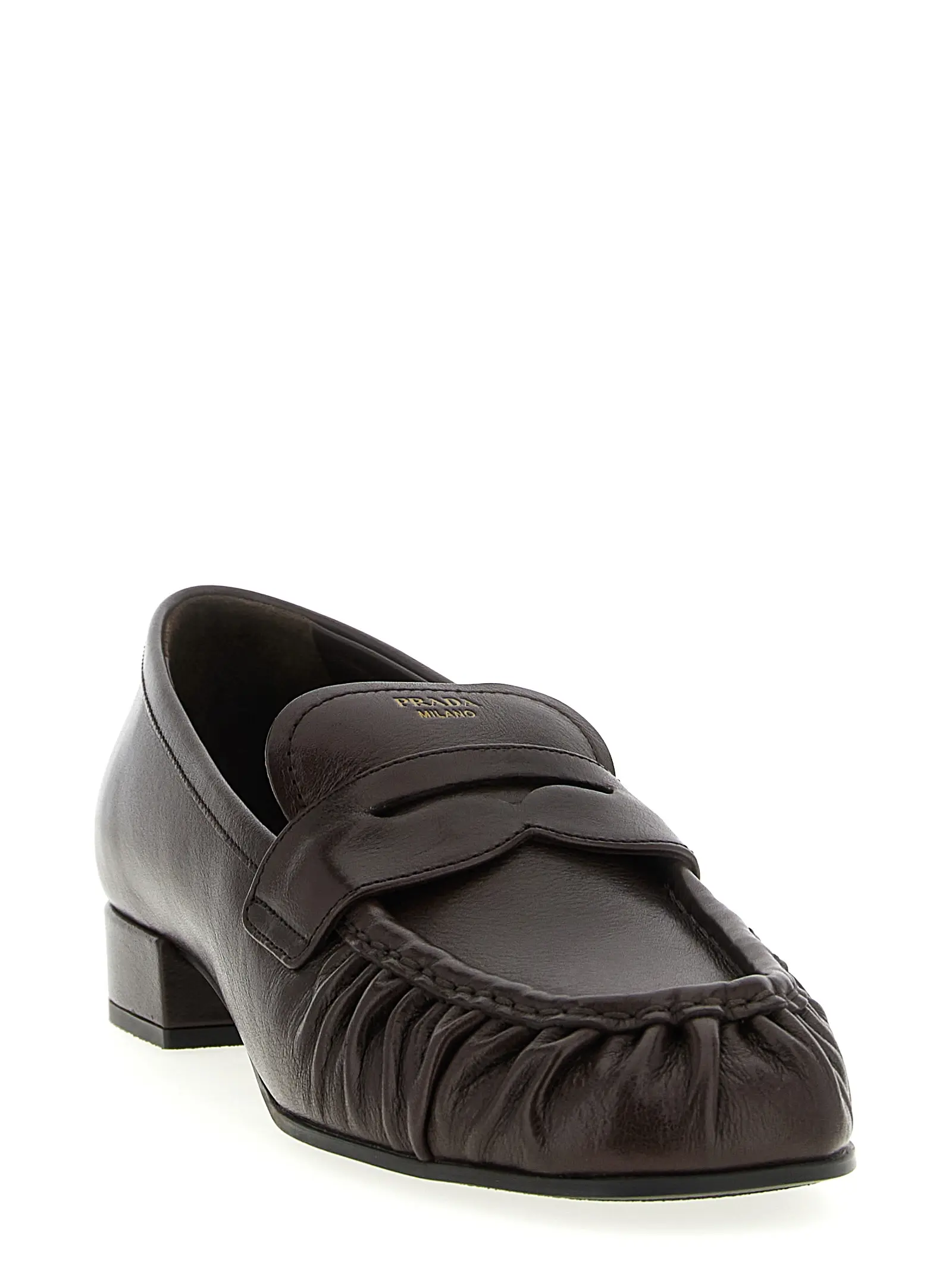 Мокасини з загнутим носком Prada Коричневі 2 Curled toe moccasins 1D175OF020007F0003 PRADA Brown