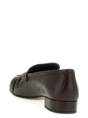Curled toe moccasins Woman PRADA Brown