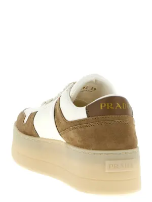 'Downtown Bold' sneakers Woman PRADA Beige
