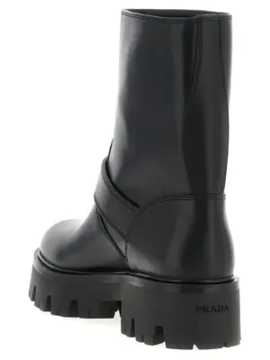 Biker boots Woman PRADA Black