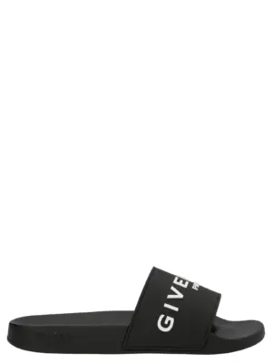 Logo slides GIVENCHY White/Black