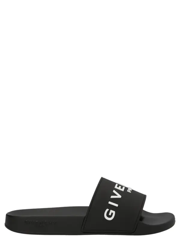 Logo slides GIVENCHY White/Black