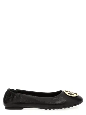 'New logo' ballet flats TORY BURCH Black