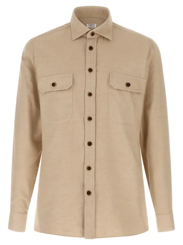 Flannel shirt BORRIELLO Beige