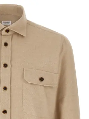 Flannel shirt Man BORRIELLO Beige