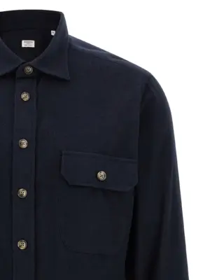 Flannel shirt Man BORRIELLO Blue