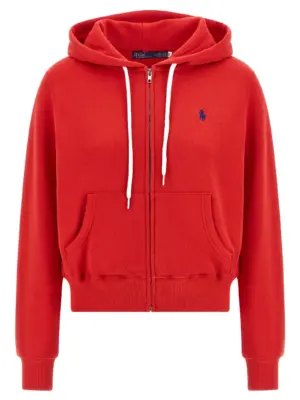 Logo embroidery hoodie POLO RALPH LAUREN Red