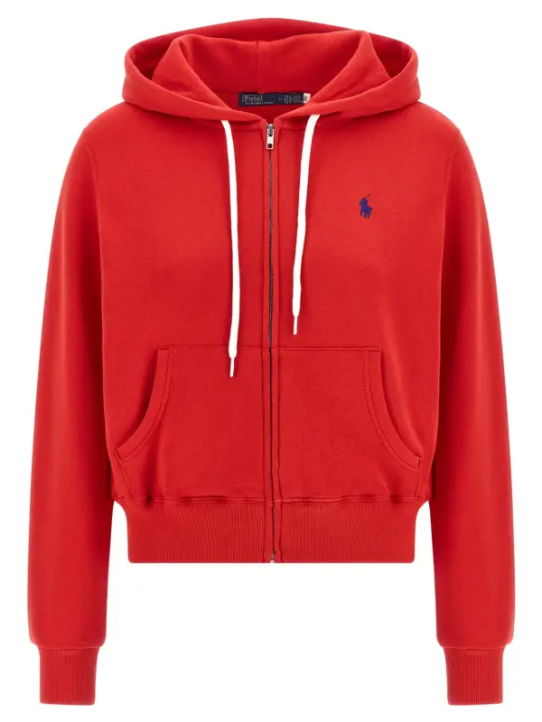 Logo embroidery hoodie POLO RALPH LAUREN Red