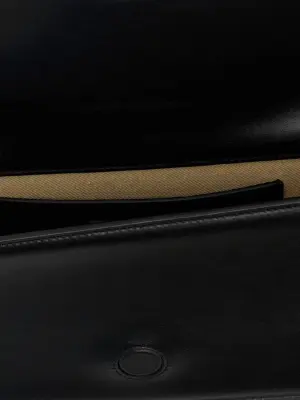 'Le Bambino Long' shoulder bag 100% cow leather (Bos Taurus) JACQUEMUS Black