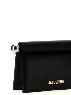'La Petite Pochette Rond Carré' clutch Woman JACQUEMUS Black