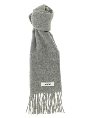 'L'Echarpe Carro' scarf JACQUEMUS Gray