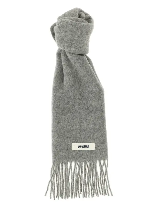 'L'Echarpe Carro' scarf JACQUEMUS Gray