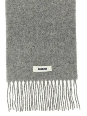 'L'Echarpe Carro' scarf 24HACU00572BOT4032950 JACQUEMUS Gray